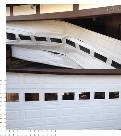 garage door before and after